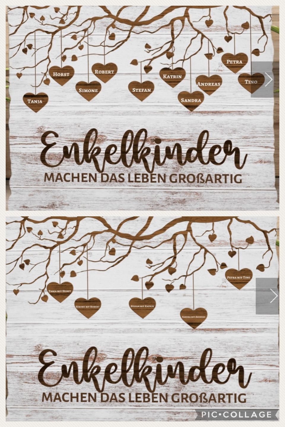 Customer photo review of Meine Enkelkinder - Großeltern-Kissen
