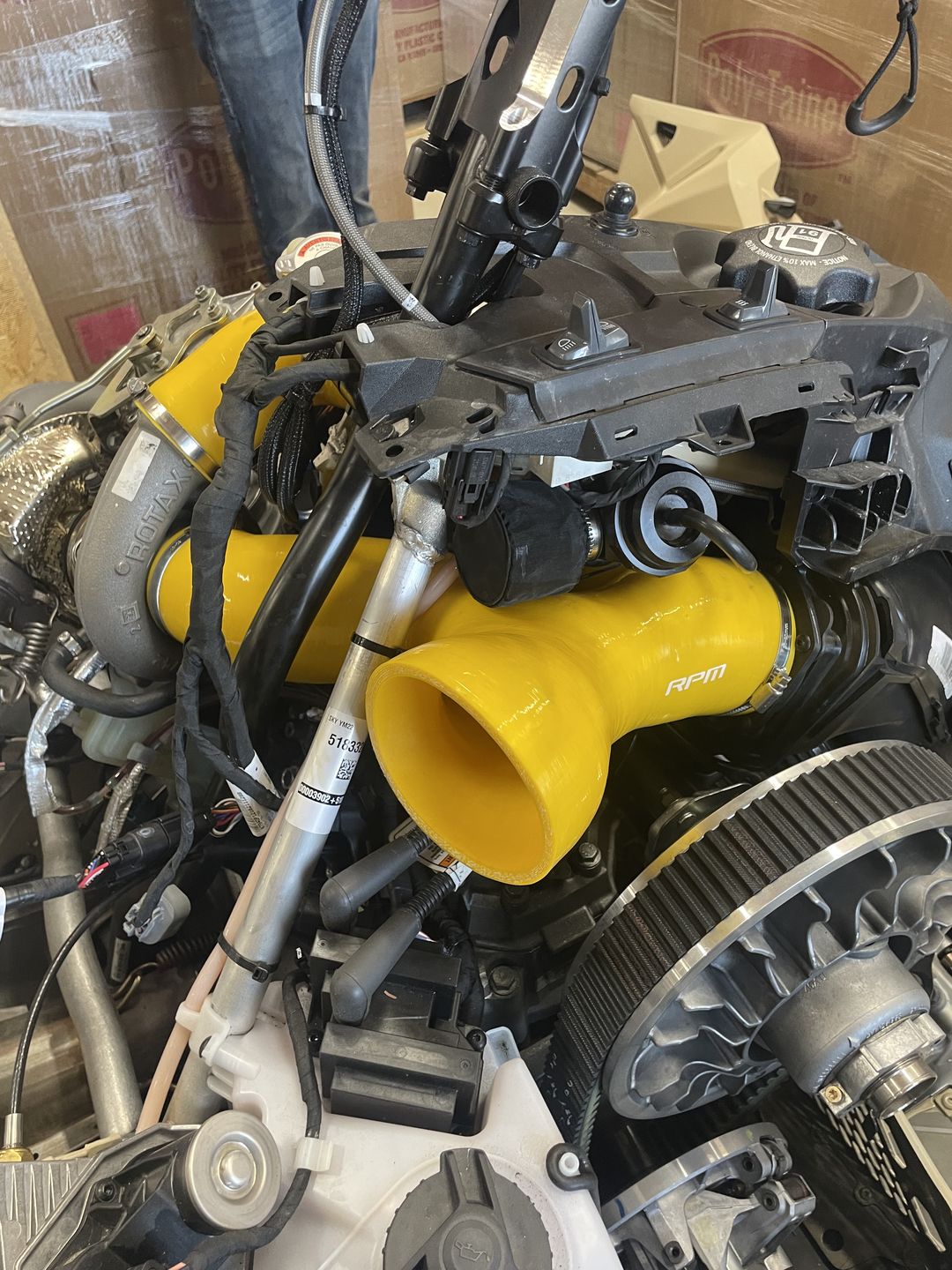 Customer photo review of Ski-Doo 850 Turbo Silicone Charge & Intake Tube ( 6-Ply Extreme HD )