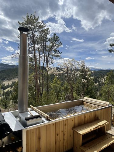 Customer photo review of Wood Burning Hot Tub