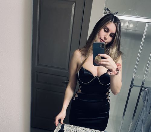 Customer photo review of Crystal Heart Dress (BLACK)
