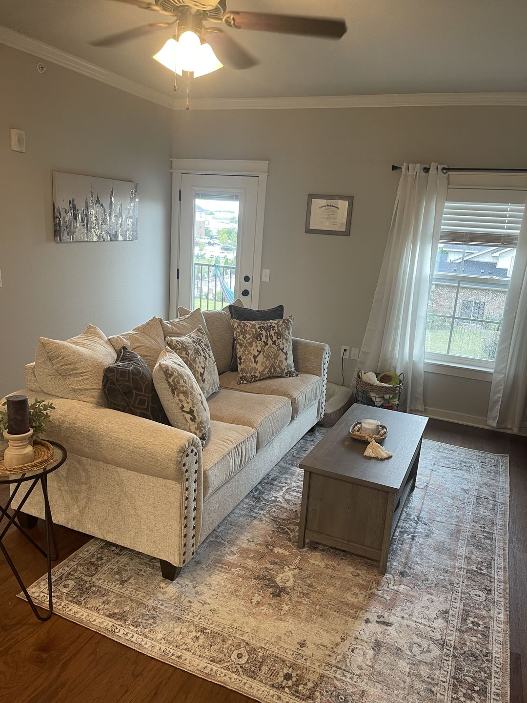 Customer photo review of Distressed Vintage Cezanne Blush Area Rug