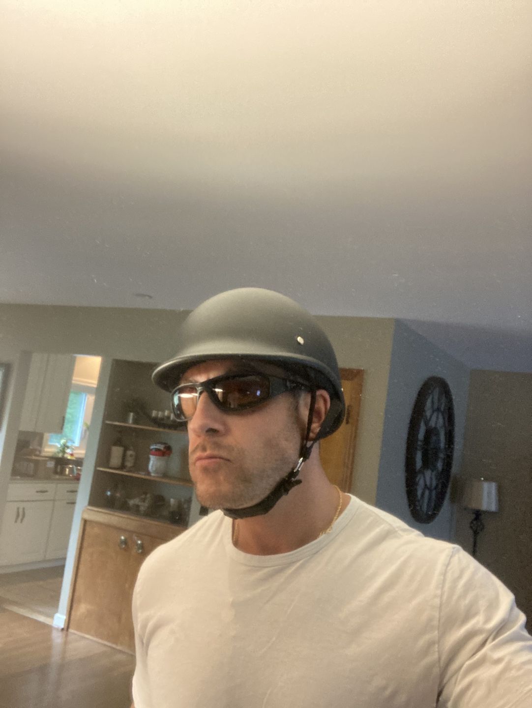 Customer photo review of Smallest SOA Half Helmet
