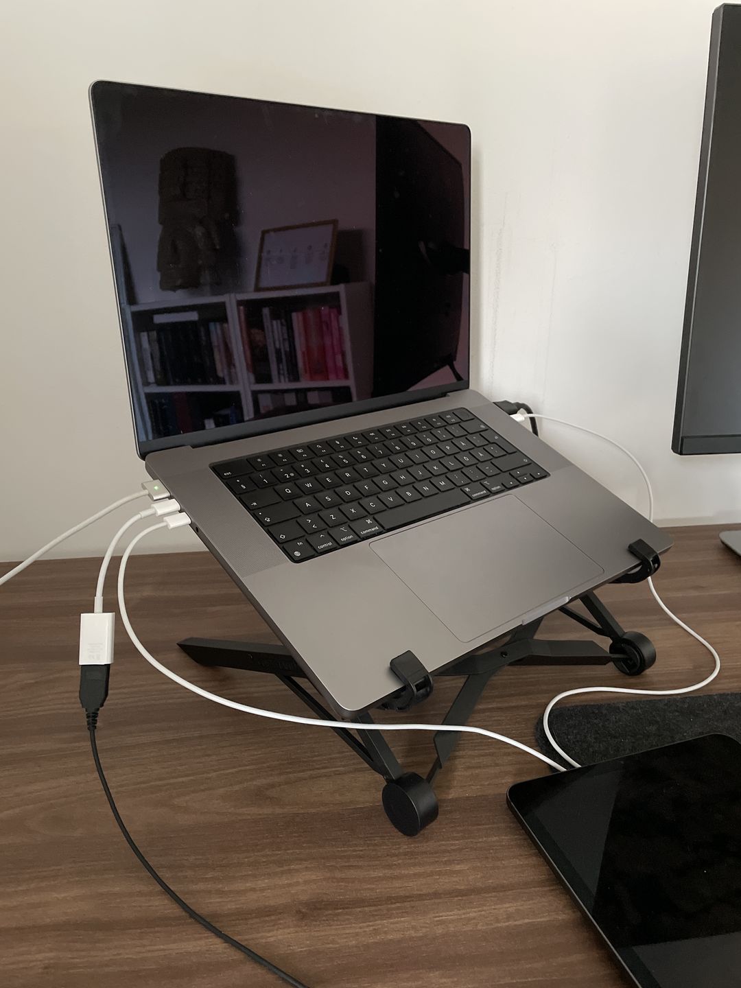 Customer photo review of Nexstand K2 Portable and Adjustable Laptop Stand