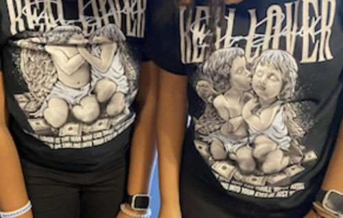 Customer photo review of Black Metallic Chrome 6s DopeSkill T-Shirt Real Lover Graphic