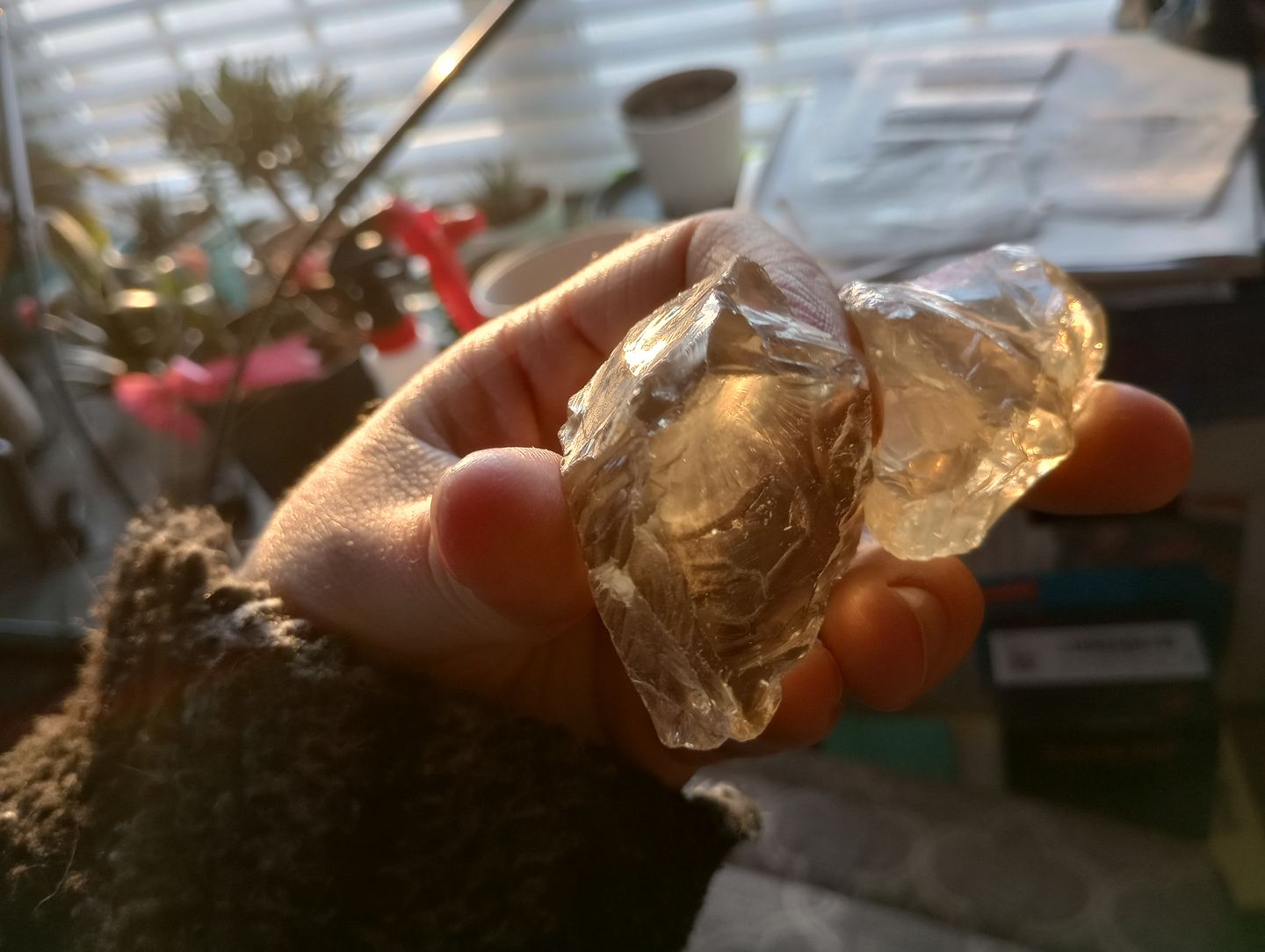 Customer photo review of Natural Citrine Raw Crystals