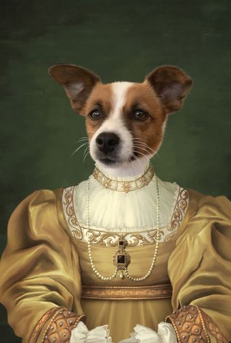 Customer photo review of The Golden Girl - Custom Pet Canvas