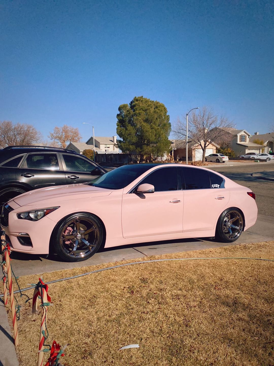 Customer photo review of High Glossy Piggy Pink Vinyl Wrap