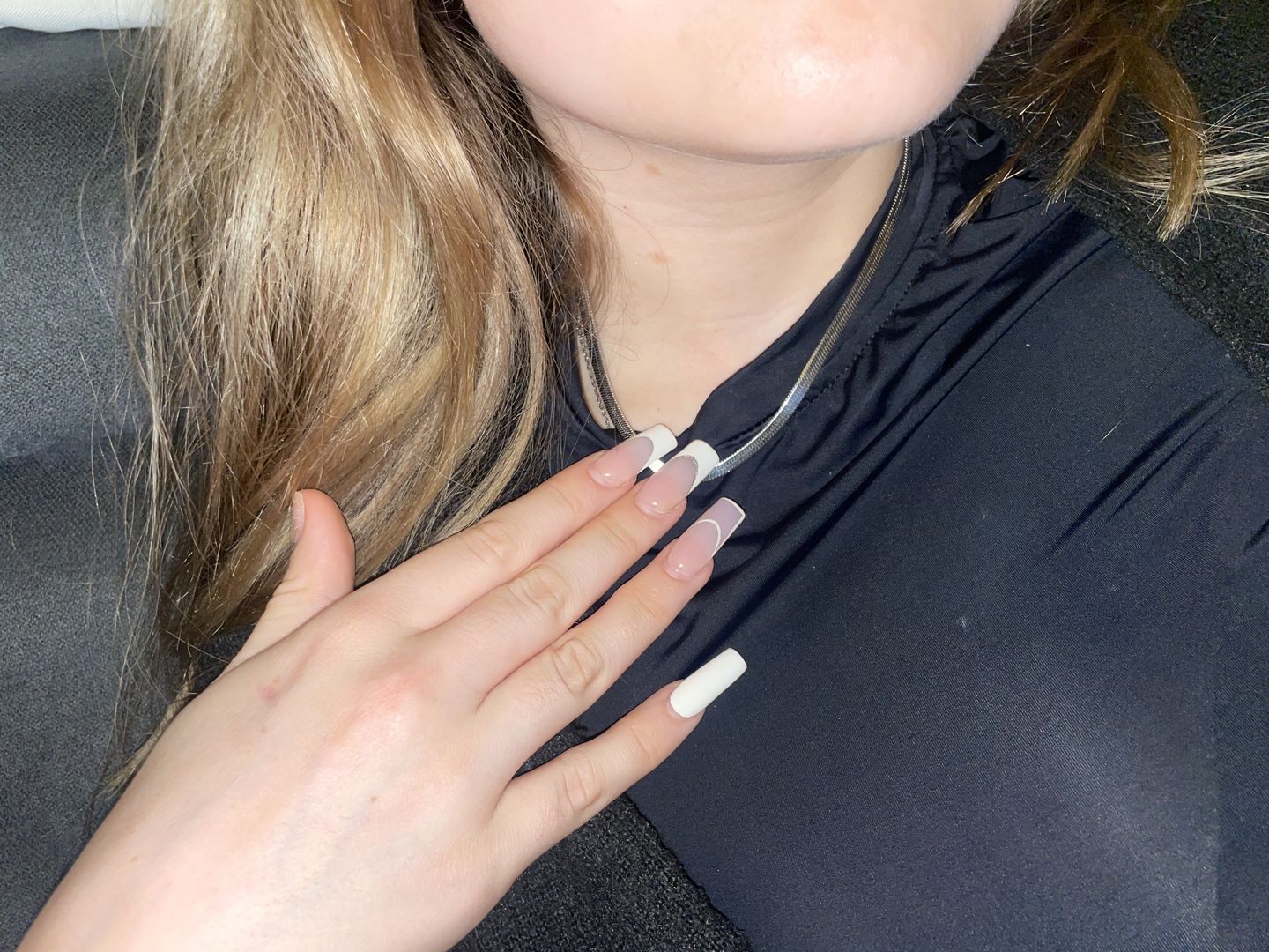 Customer photo review of Snake Skin Kette | 18K vergoldet