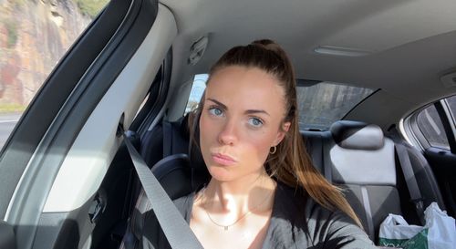 Customer photo review of The Original Single Initial Letter Necklace