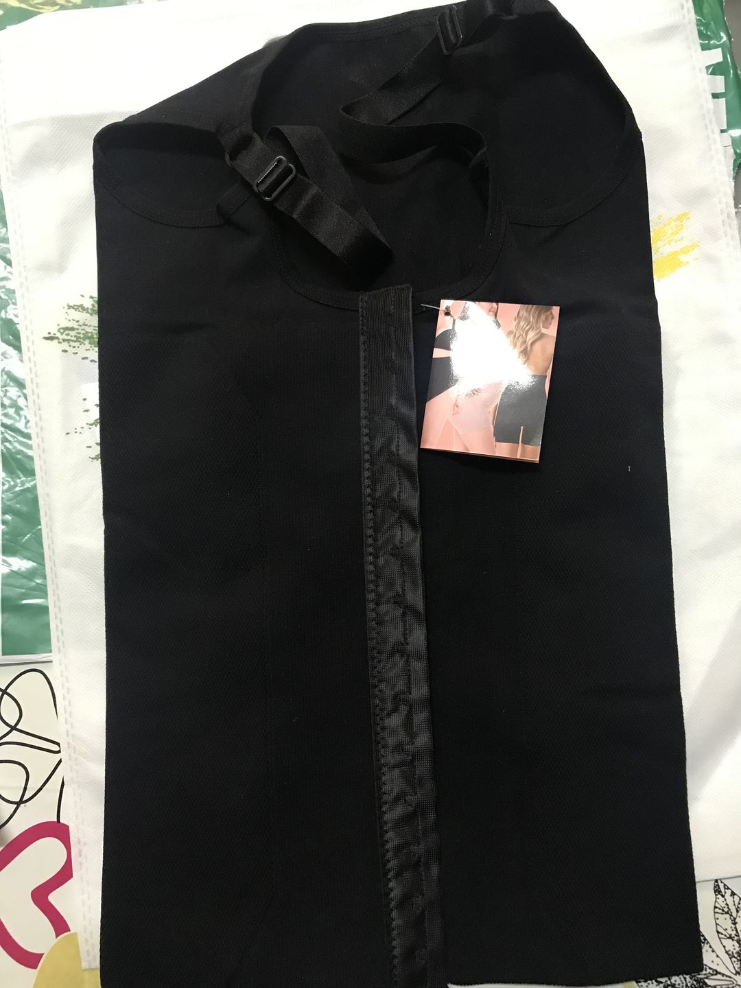 Customer photo review of Microfiber Shoulder Straps Back Support Waist and Abdomen Control Corset