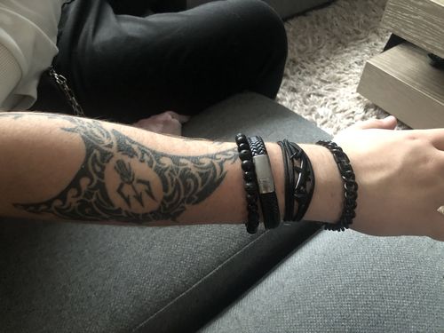 Customer photo review of "Shark" tracking bracelet
