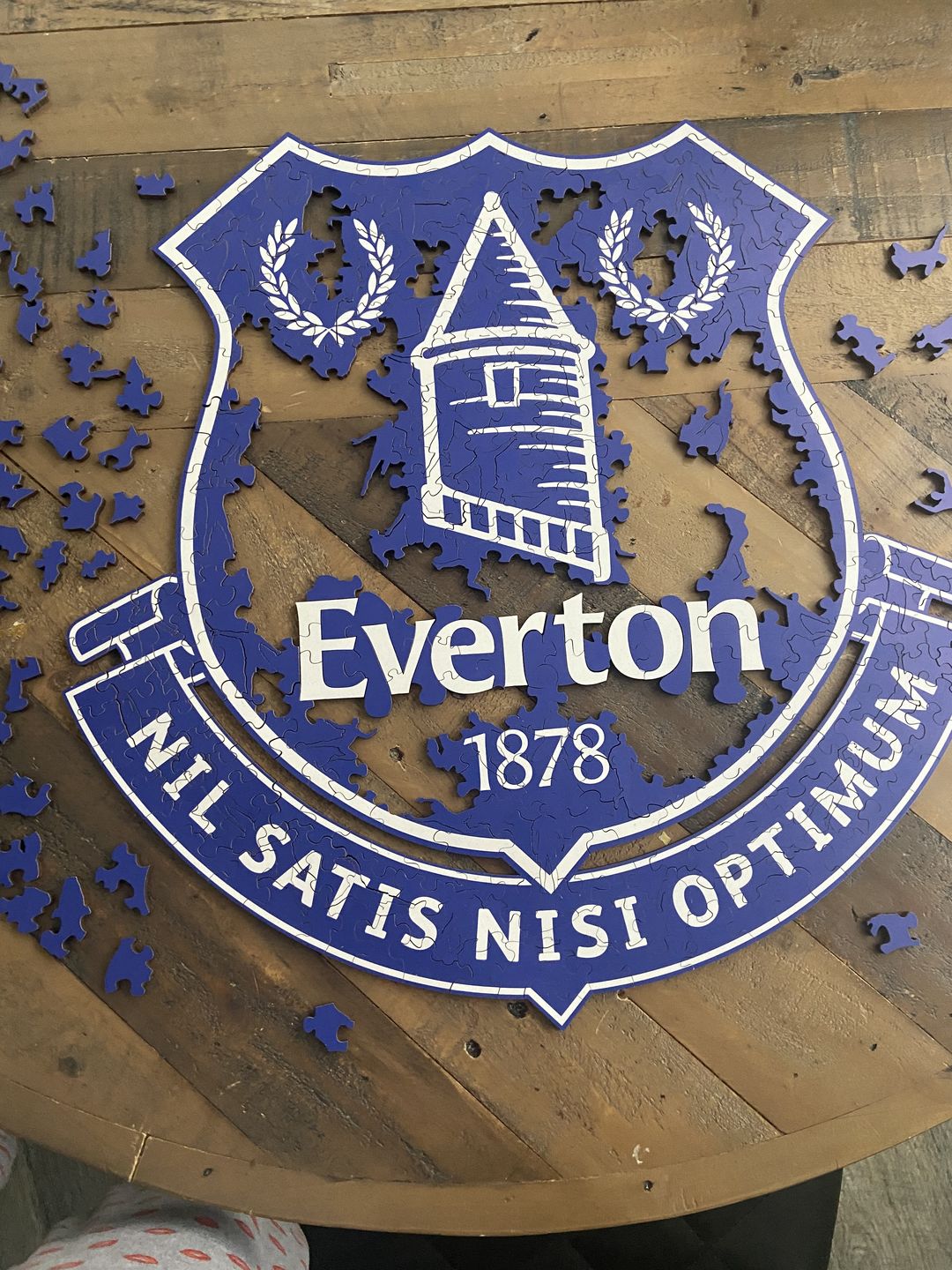 Customer photo review of Everton FC® Logo - Official Wooden Puzzle