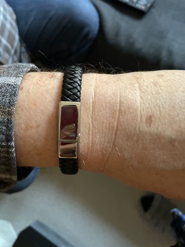 Customer photo review of Personalised Loved By Bracelet