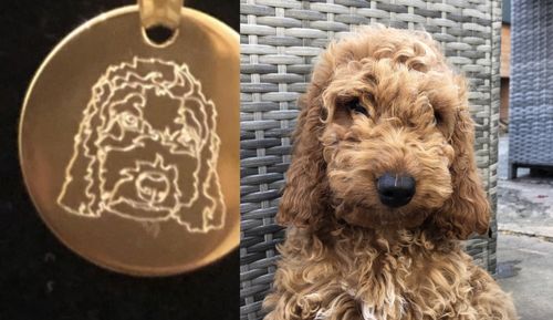 Customer photo review of Custom Big Love Necklace