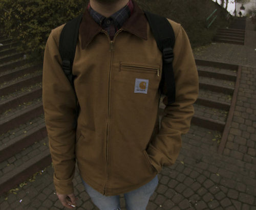 Customer photo review of Vintage Carhartt Blanket Lined Detroit Jacket Size 44(Short L)