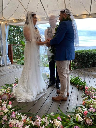 Customer photo review of Pearl Rosary Unity Cord Lasso Yugal for Filipino Wedding Ceremony (Custom: White)