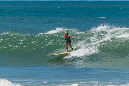 Customer photo review of Brandon Fixed-Back Onesie - Ocean