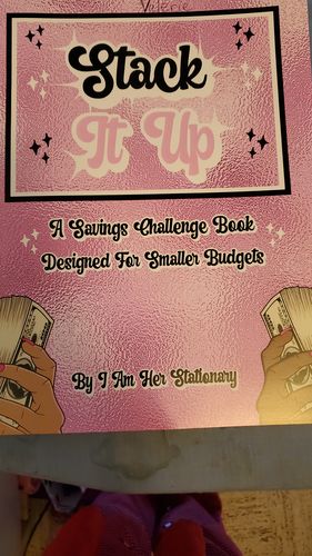 Customer photo review of Stack It Up - A Savings Challenge Book - Designed For Smaller Budgets