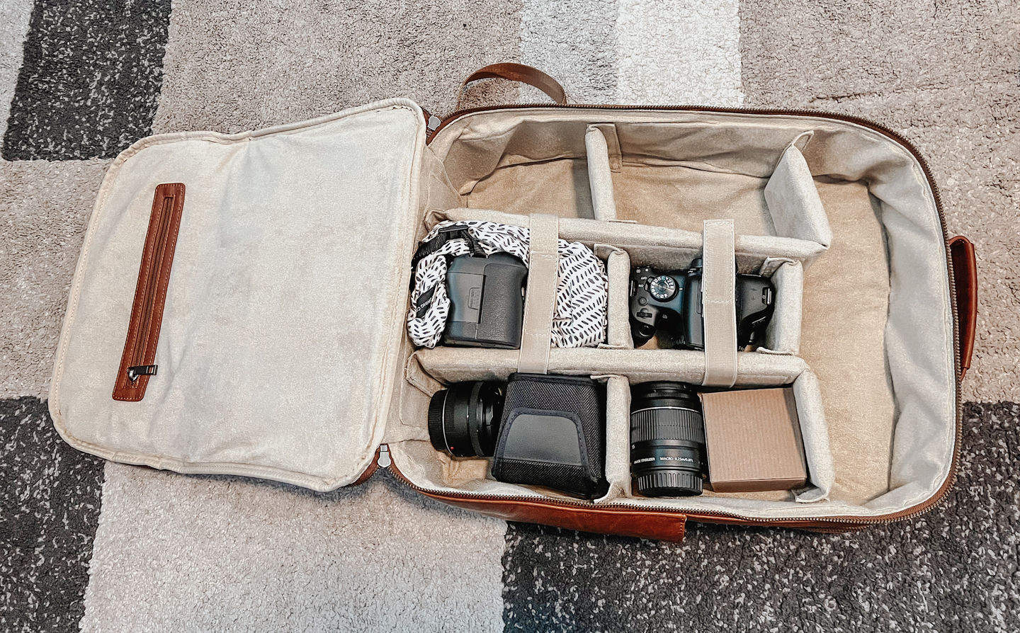 Customer photo review of The Jenessa - Our Full Size Camera Backpack (PRE-ORDER- SHIPS IN APRIL)