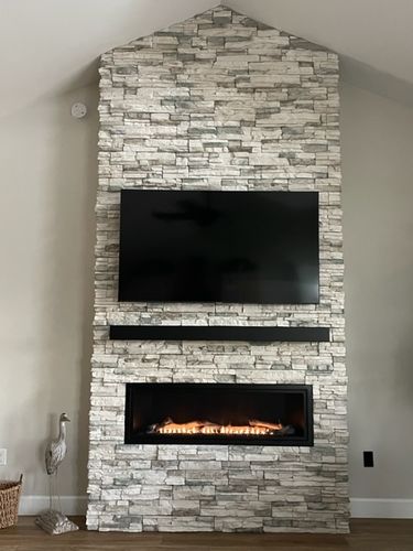 Customer photo review of Custom Metal Shelves: Non-Combustible, 25+ Finishes, Any Size