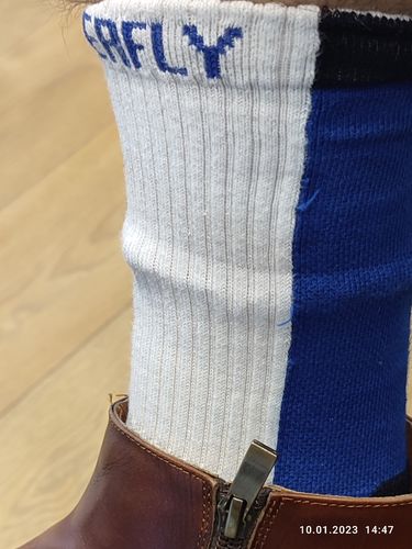 Customer photo review of גרבי ספורט Butterfly Sneaker Iwagy Blue