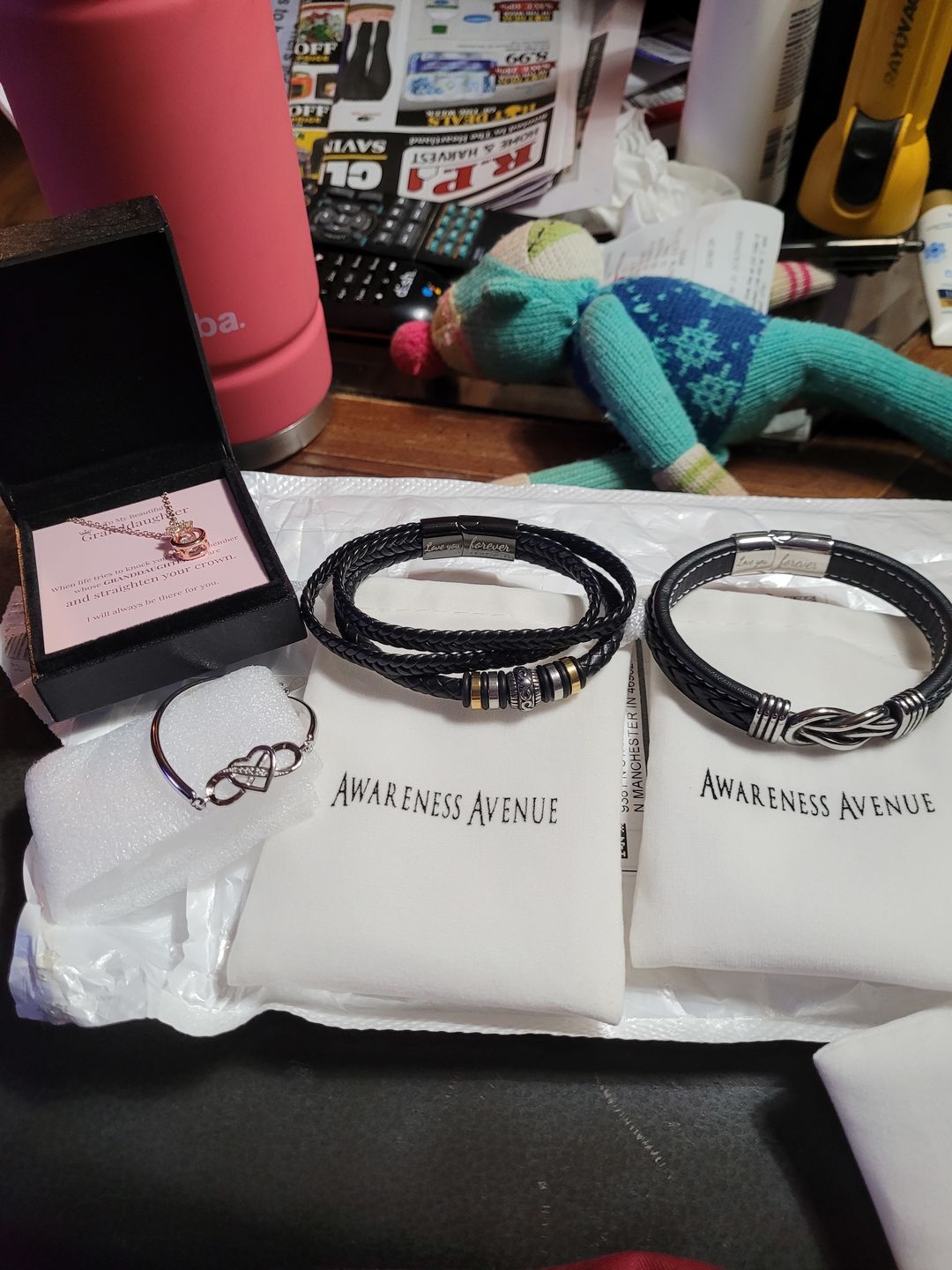 Customer photo review of To My Granddaughter | Always Keep Me In Your Heart Bracelet