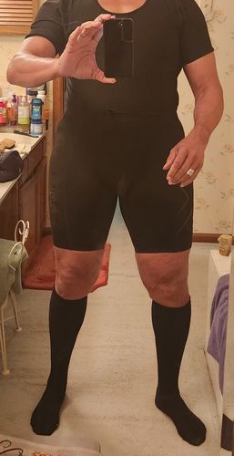 Customer photo review of Quick-Drying Compression Shorts For Men
