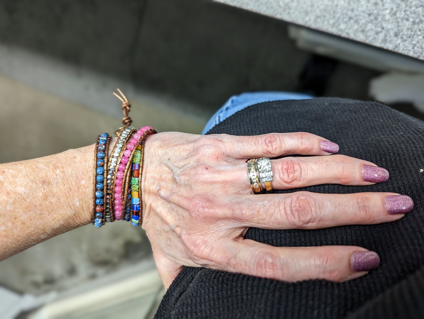 Customer photo review of Healing Flower Protection Wrap Bracelet