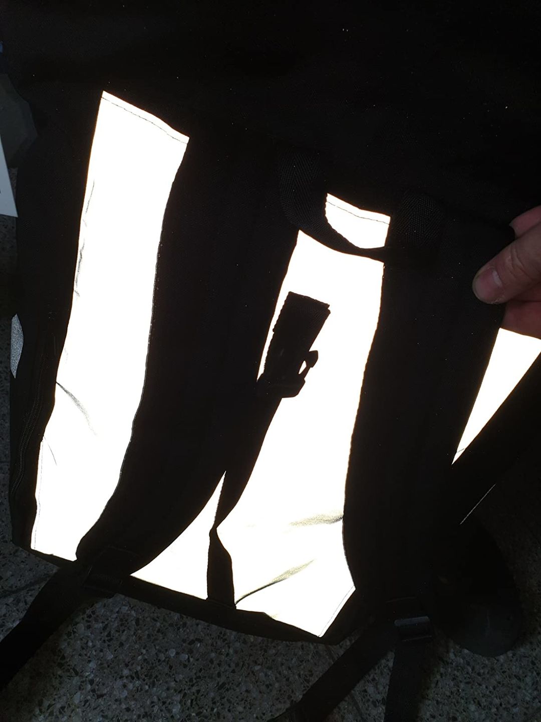 Customer photo review of Rucksack Fahrradtasche 2-in-1 reflektierend - Urban Create
