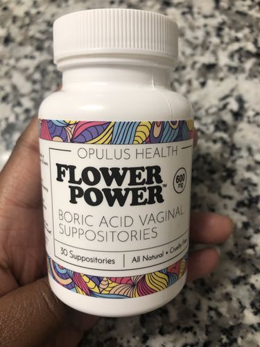 Customer photo review of Flower Power® Boric Acid Suppositories for Odor and Balance (30ct/ea)