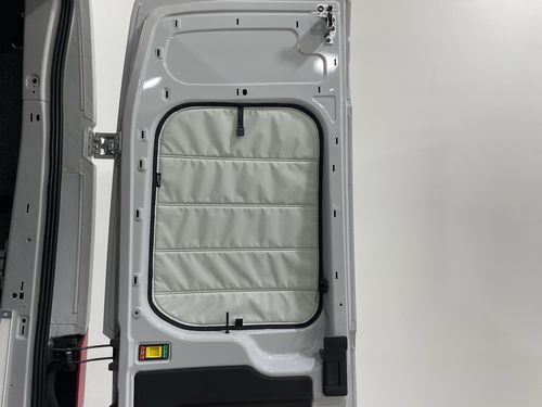 Customer photo review of Transit - Rear Door Shades (set)