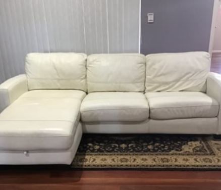 Customer photo review of Clyde's Leather Cleaning Foam