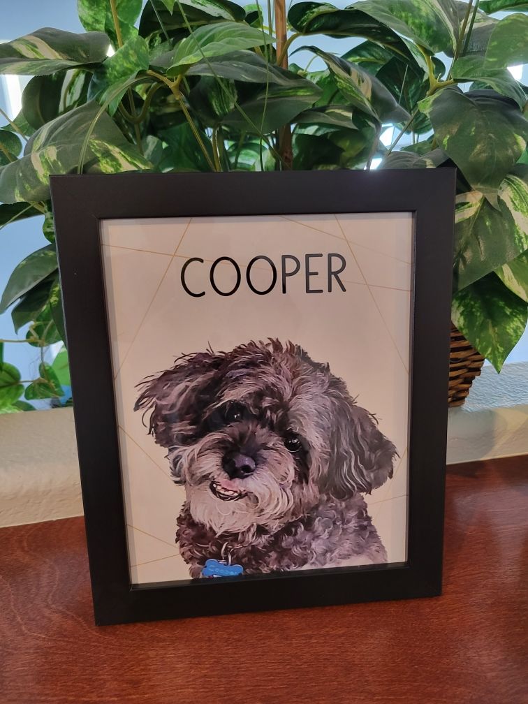 Customer photo review of Custom Pet Art Fleece Blanket
