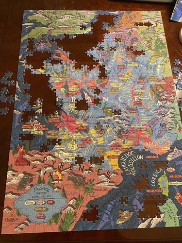 Customer photo review of Wine Puzzle - France