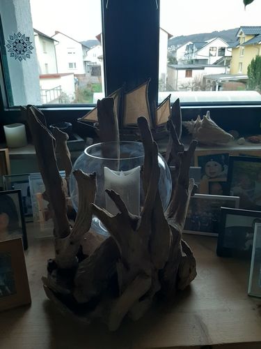 Customer photo review of Wurzel Kerzenständer VONDRO mit Glas