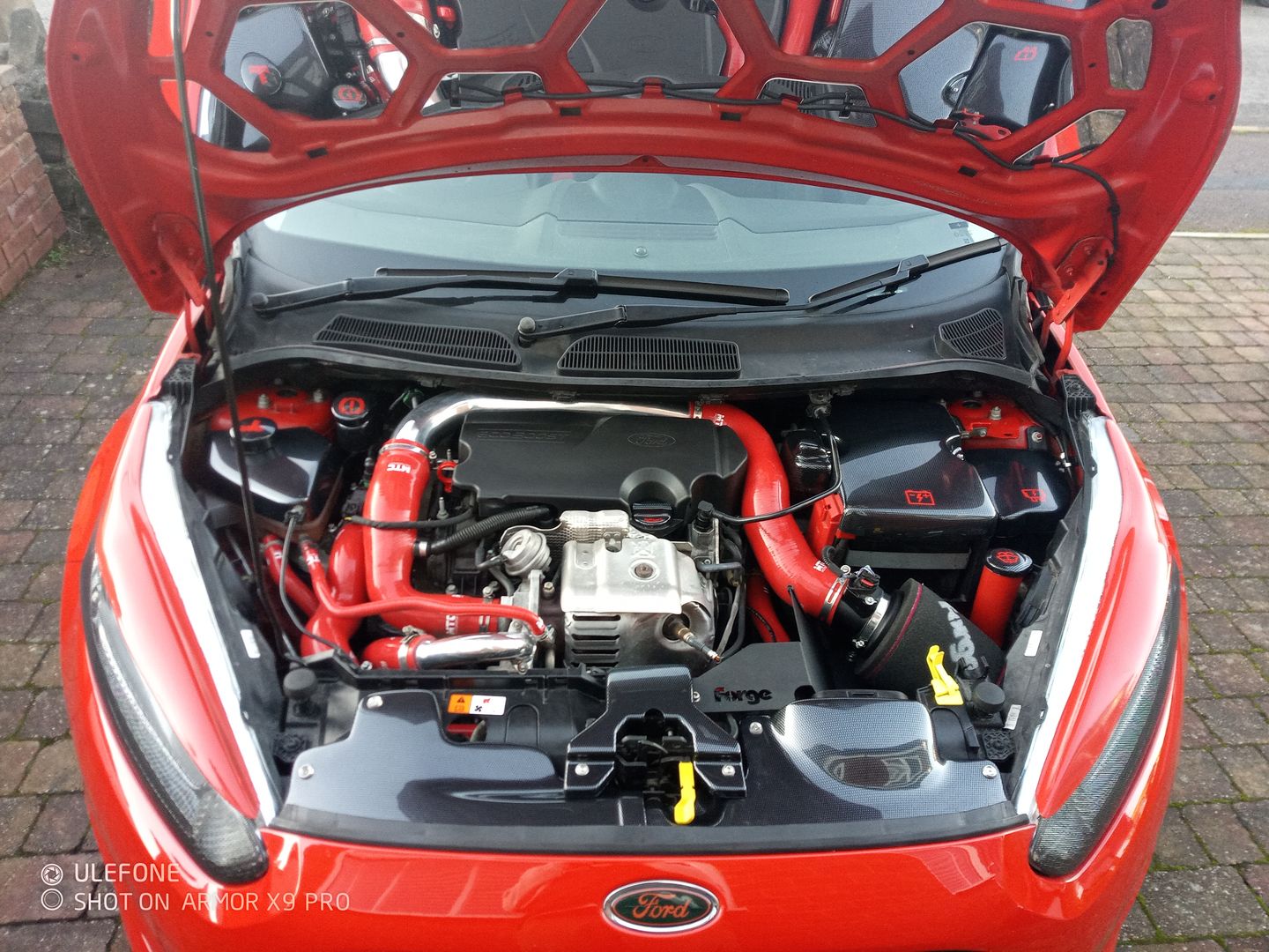Customer photo review of Proform Engine Bay Slam Panel Covers (various colours) - MK7.5 Fiesta inc ST180