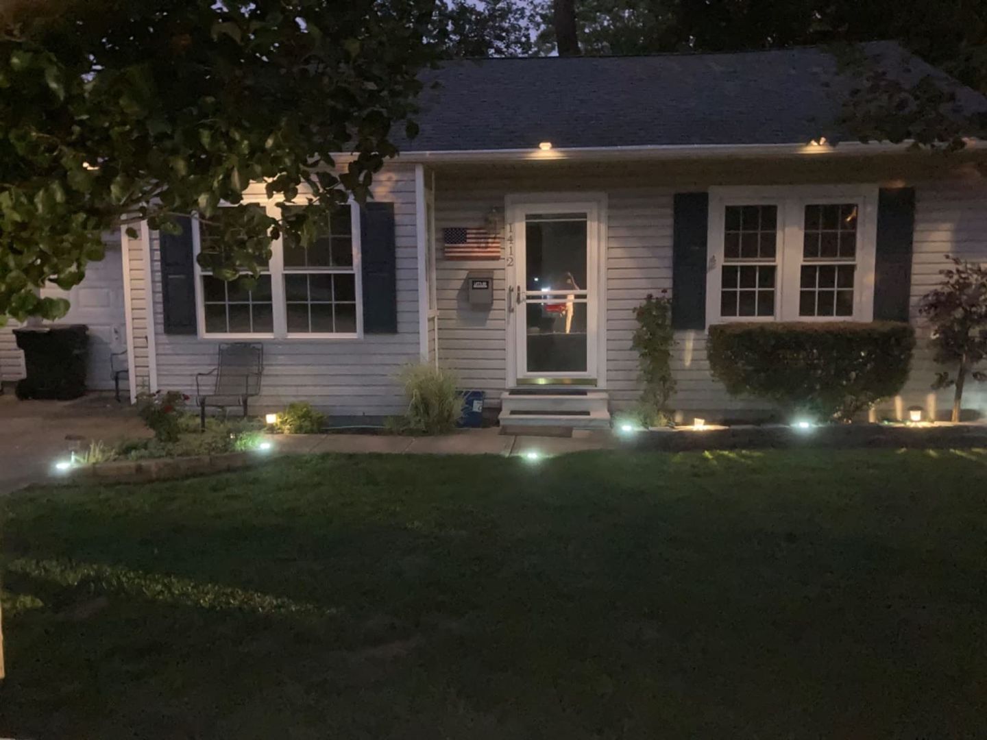 Customer photo review of TSUN White Outdoor Solar Deck Lights