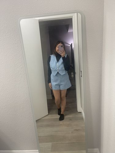 Customer photo review of Tweed Flecked Shorts
