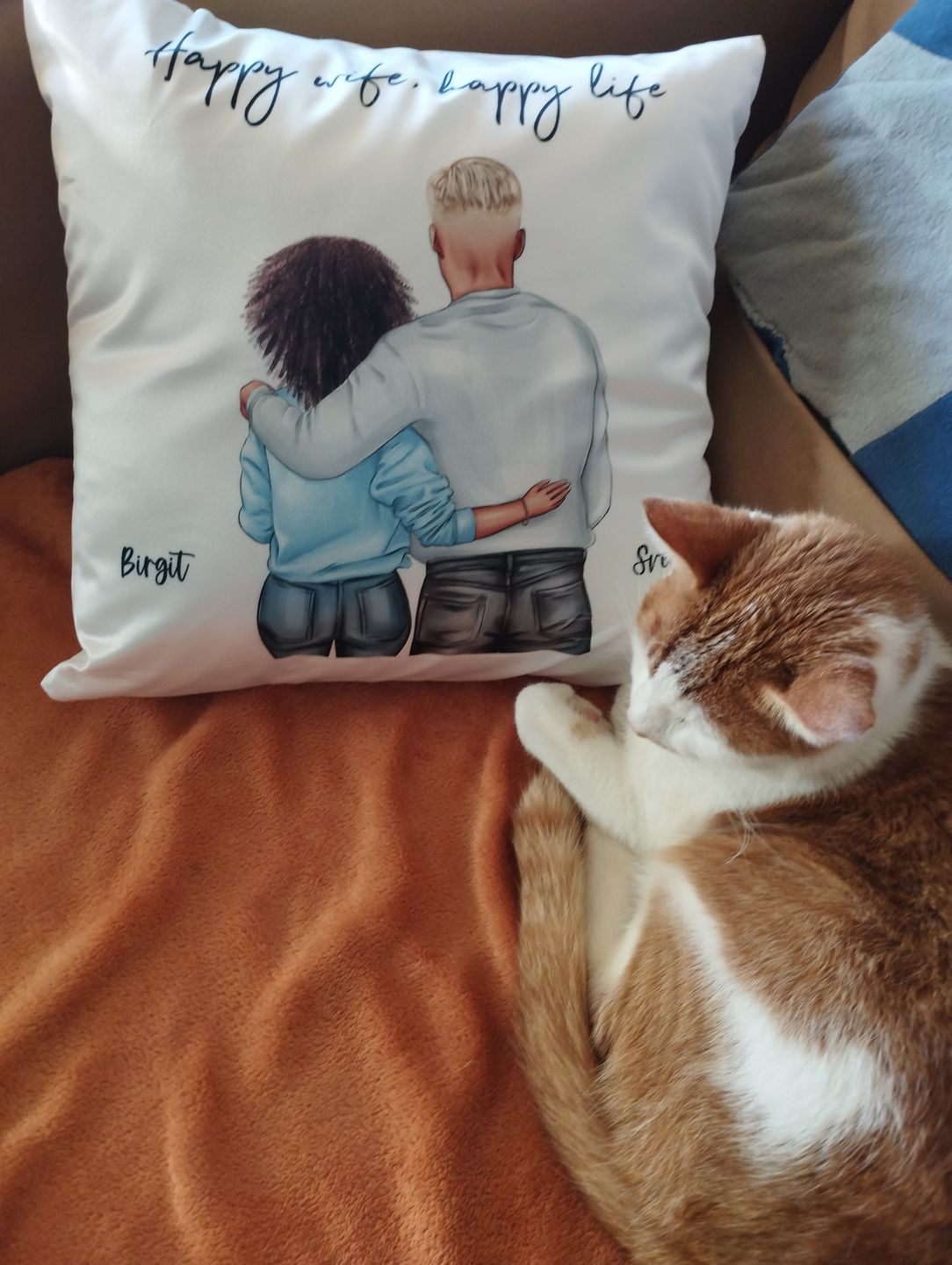 Customer photo review of Pärchen - Personalisiertes Kissen