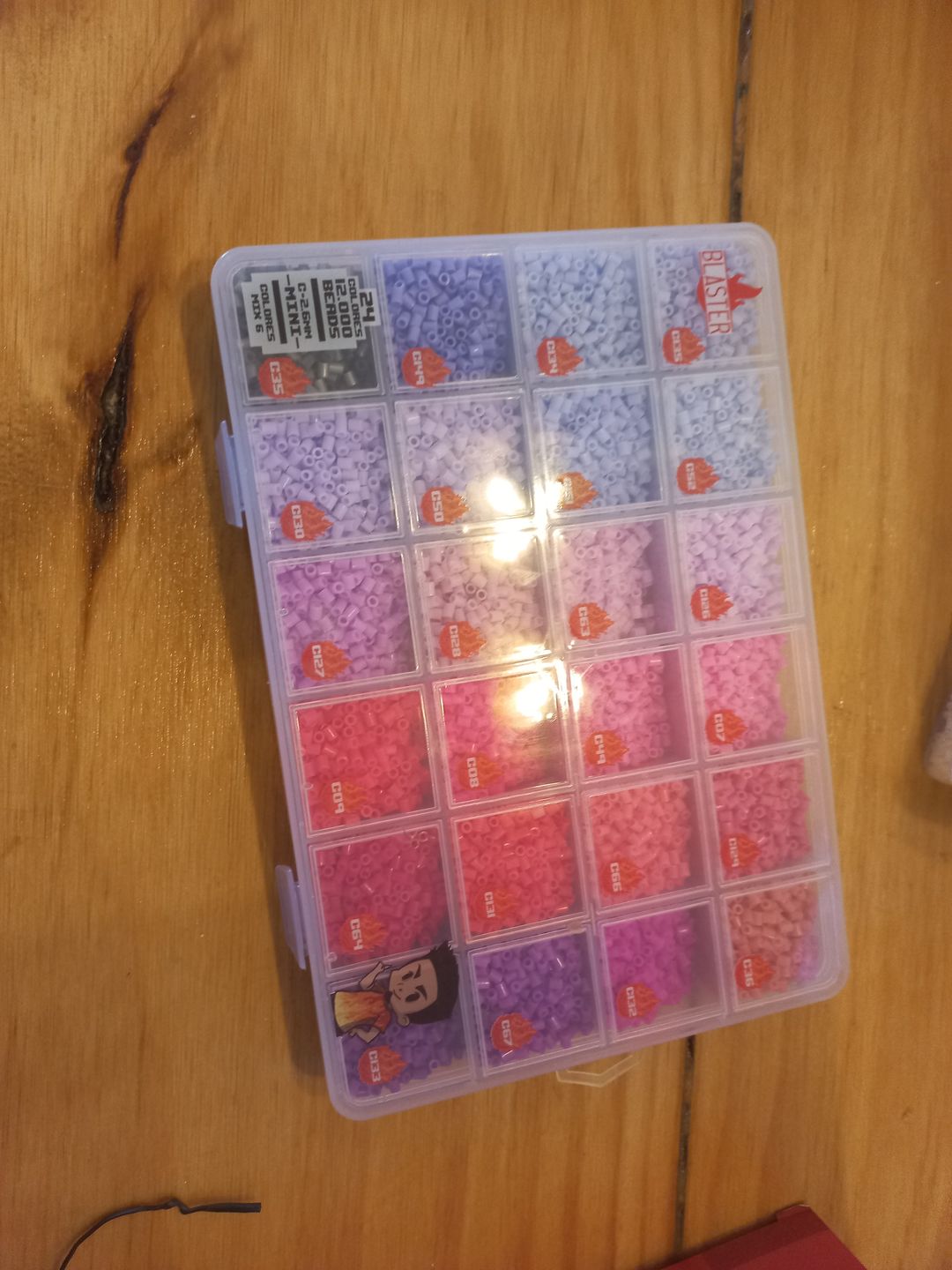 Customer photo review of Caja Organizadora 24 Espacios - 12.000 Beads MINI 2.6mm
