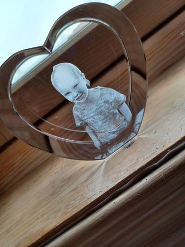 Customer photo review of Hjerte formet krystall 4 typer