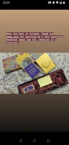 Customer photo review of Pashtush Women'S Soft Bamboo Scarf, Ethnic Design