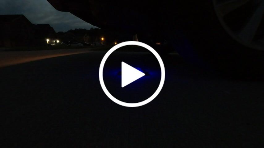 Customer video review of TSUN Black Shell Blue Solar Deck Lights