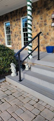 Customer photo review of Stairs Handrail Wall Extension