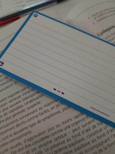 Avis photo d'un client sur Flashcards FLASH 2.0 OXFORD # 80 cartes 7,5 x 12,5 cm - ligné