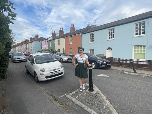 Customer photo review of Powder Puff Top in White - Vixen by Micheline Pitt