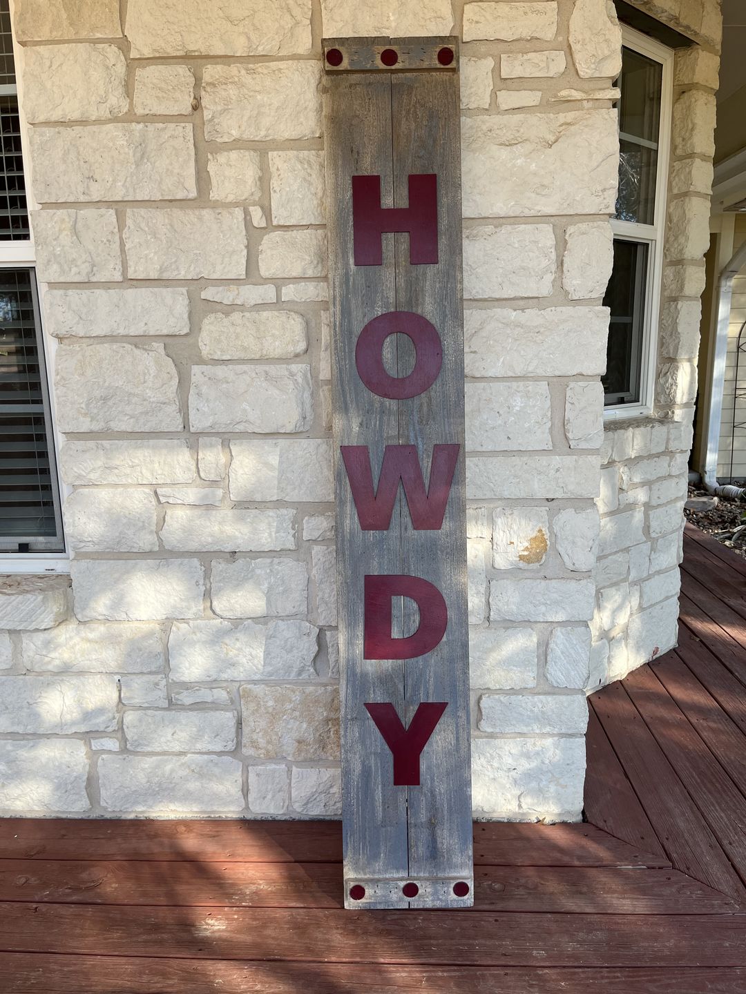 Customer photo review of Unfinished Wood Block Letter H - Craft - up to 24" DIY