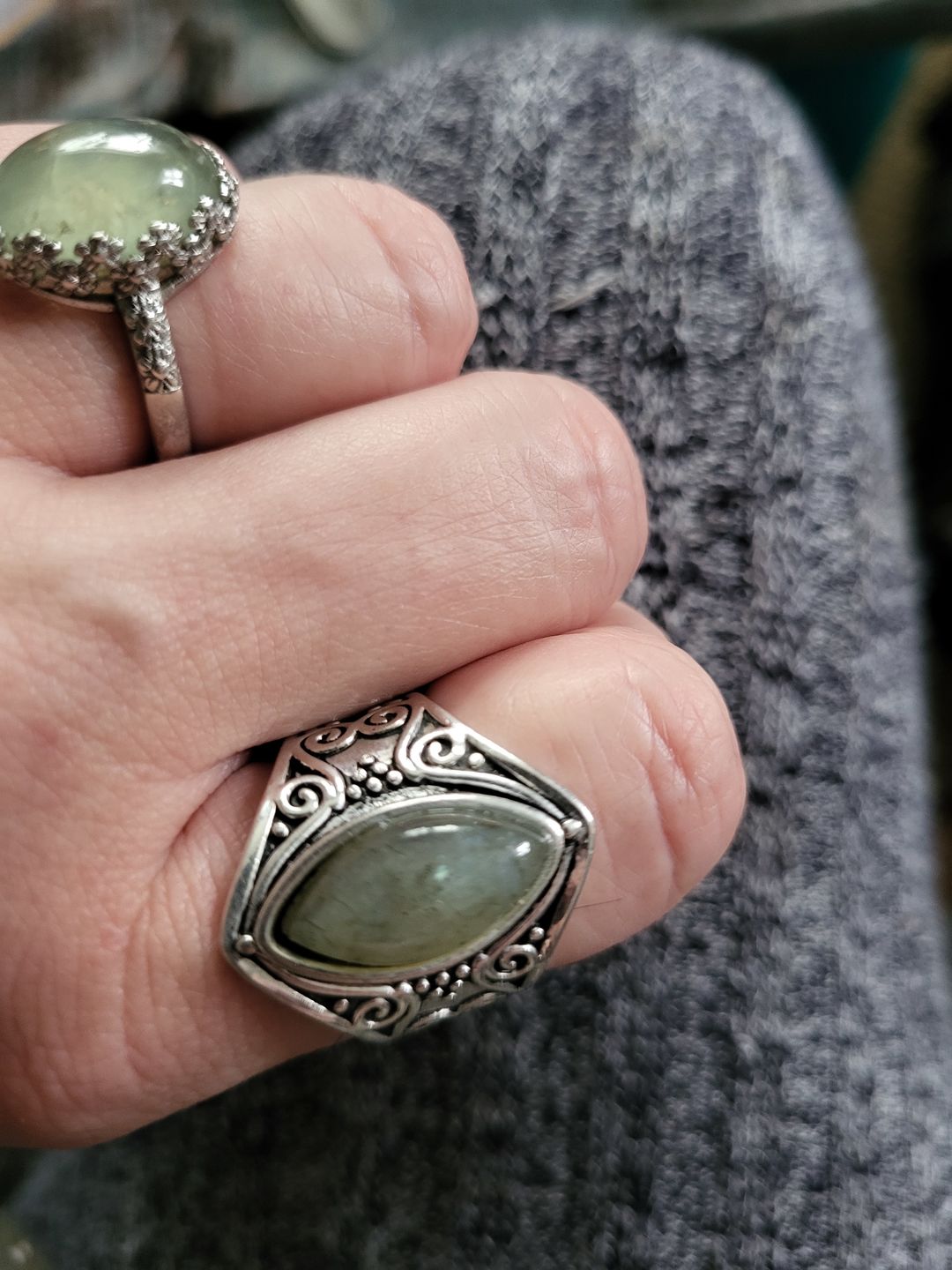 Customer photo review of Awakening Labradorite Ring