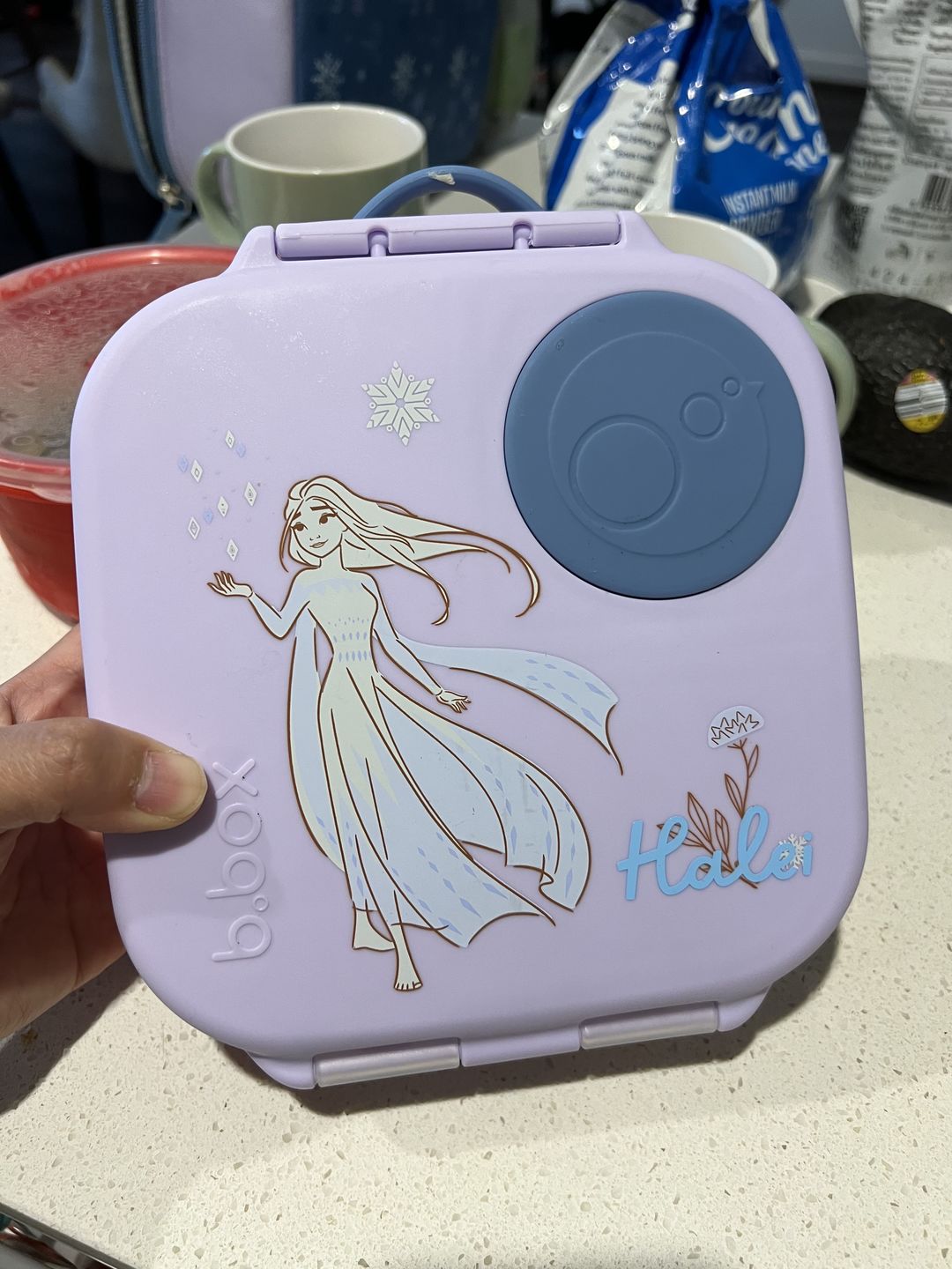 Customer photo review of b.box Mini Lunchbox - Frozen - NEW!