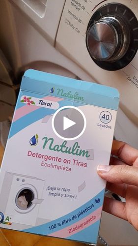 Customer video review of Eco-Tiras de Detergente 40 lavados Natulim